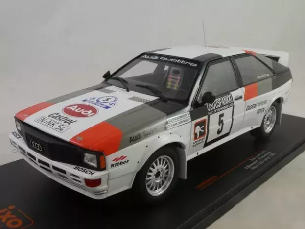 IXO Models Audi Quattro N 5 Rally 1000 Lakes 1982 S.blomqvist B.cederberg 1:18 18RMC094B.20