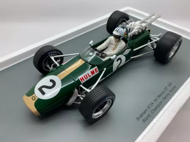 Spark Brabham F1 Bt24 N 2 3rd Mexico Gp Denis Hulme 1967 World Champion 1:18 18S224