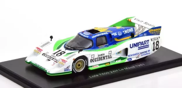 Spark Lola T600 3.3l V8 Cosworth N 18 Team Lola N 18 24h Le Mans 1981 E.de Villota G.edwards J.fernandez 1:43 S8600