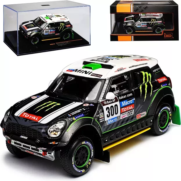 IXO Models Mini Cooper Countryman S All4 Racing N 300 2nd Rally Dakar 2014 S.peterhansel J.p.cottret 1:43 RAM577P