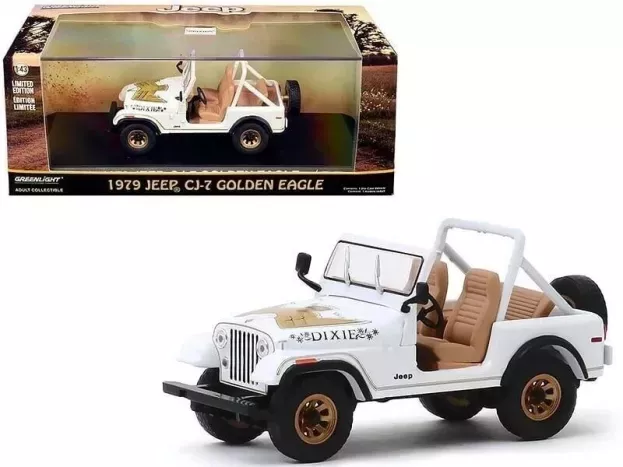 Greenlight Jeep Cj-7 Dixie Open 1979 Look-a-like The Dukes Of Hazzard 1:43 86572