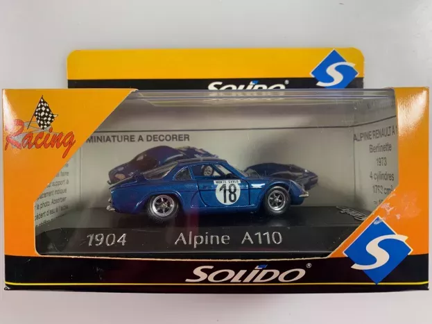 Solido Renault Alpine A110 1800s N 18 Winner Rally Montecarlo 1973 J.c.andruet Biche 1:43 1904