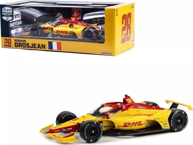 Greenlight Honda Team Andretti Autosport Dhl N 28 Indy 500 Indycar Series 2023 Roman Grosjean 1:18 11185
