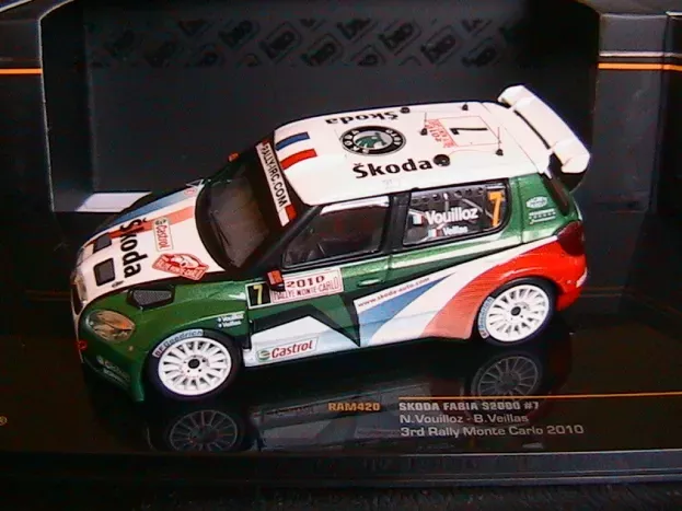 IXO Models Skoda Fabia S2000 Wrc N 7 3rd Rally Montecarlo 2010 B.veillas N.vouilloz 1:43 RAM420