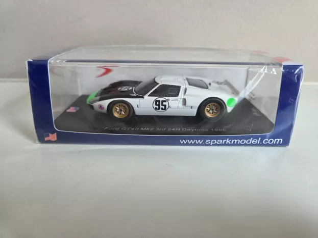 Spark Ford Gt40 4.7l V8 Mkii N 95 3rd 24h Daytona 1966 W.hansgen M.donohue 1:43 US256