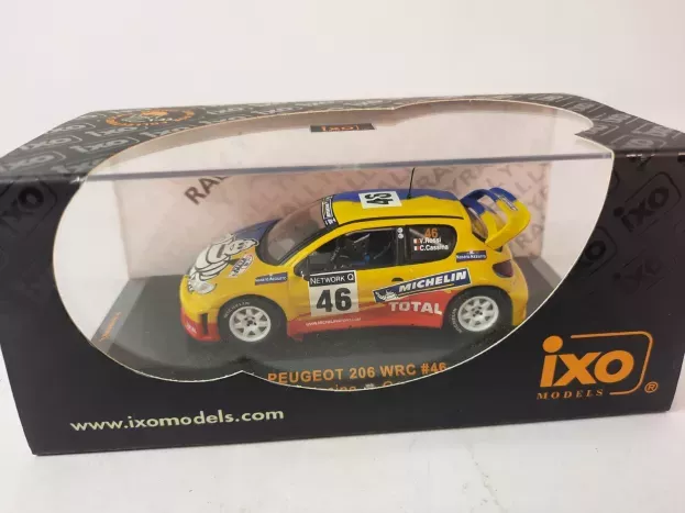 IXO Models Peugeot 206 Wrc Michelin N 46 Rally Great Britain 2002 Valentino Rossi Carlo Cassina 1:43 RAM093