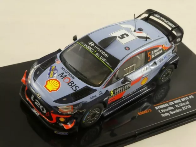 IXO Models Hyundai I20 Wrc N 5 Winner Rally Sweden 2018 T.neuville N.gilsoul 1:43 RAM673