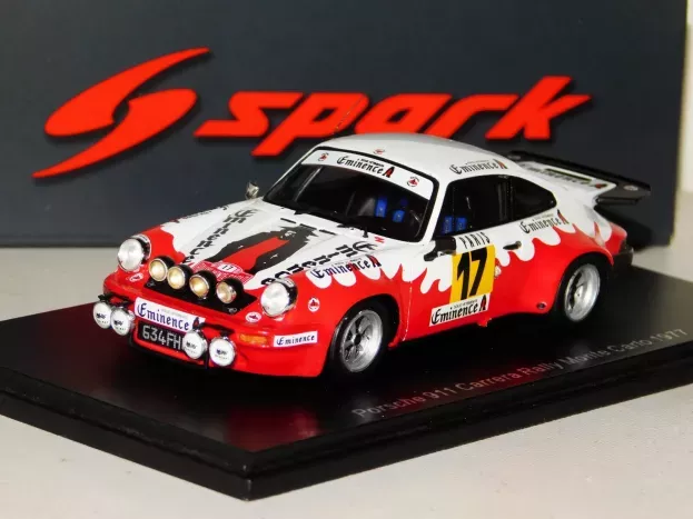 Spark Porsche 911 Carrera night Version N 17 Rally Montecarlo 1977 F.bondil D.emmanuelli 1:43 S6635