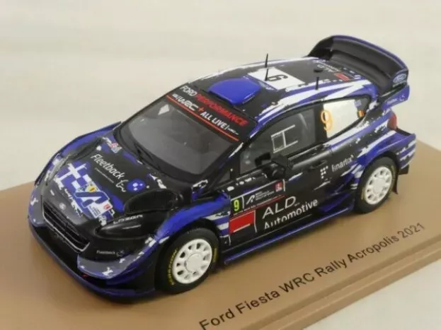 Spark Ford Fiesta Wrc Team M-sport N 9 Rally Acropolis 2021 J.serderidis F.miclotte 1:43 S6597