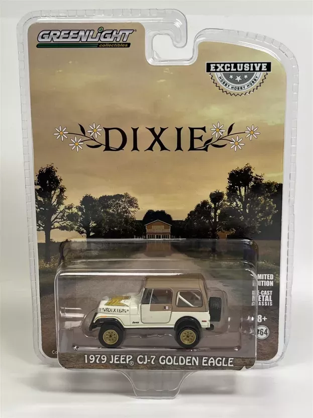 Greenlight Jeep Cj-7 Dixie Closed 1979 Look-a-like Dixie The Dukes Of Hazzard 1:64 30175