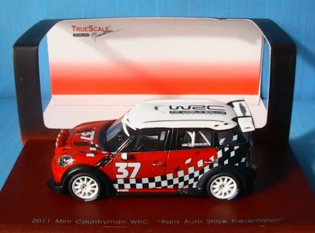Truescale Mini Cooper Countryman Wrc N 37 Presentation Paris Auto Show 2011 1:43 TSM114349