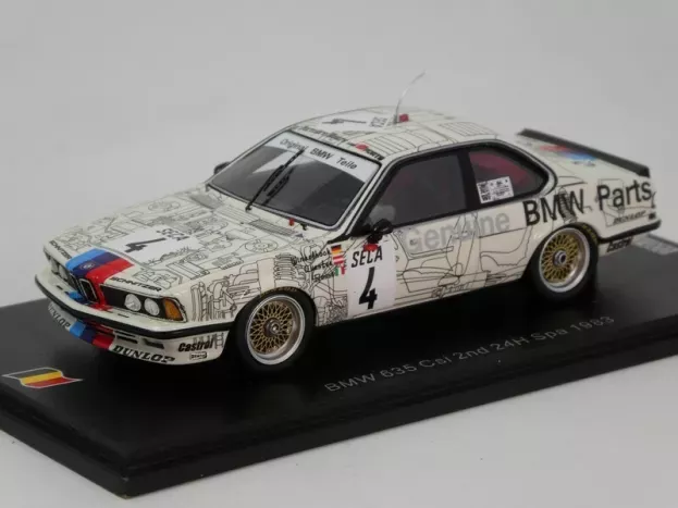 Spark Bmw 6-series 635 Csi Team Scnitzer Eterna N 4 2nd 24h Spa 1983 Carlo Rossi Dieter Quester Manfred Winkelhock 1:43 SB654