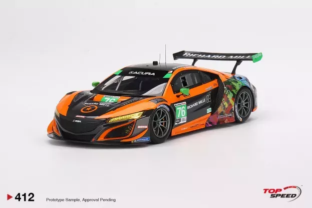 Truescale Acura Nsx Gt3 Evo Team Compass Racing N 76 Imsa 2021 M.mcmurry M.farnbacher 1:18 TS0412