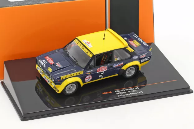 IXO Models Fiat 131 Abarth N 5 Rally Sanremo 1977 W.rohrl W-p.pitz 1:43 RAC266