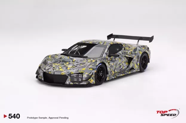 Truescale Cadillac Corvette Z06 Gt3.r N 0 Sebring Test Car 2022 1:18 TS0540