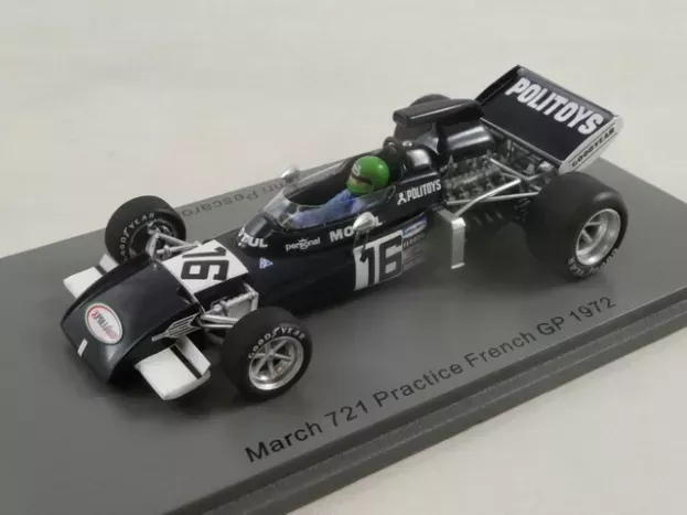 Spark March F1 721 N 16 Practice French Gp 1972 Henry Pescarolo 1:43 S7264