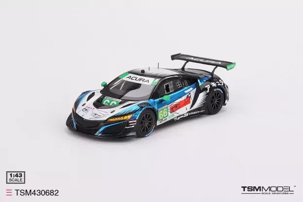 Truescale Acura Nsx Gt3 Evo22 3.5l Turbo V6 Team Gradient Racing N 66 Imsa Long Beach 2022 K.simpson T.bechtolsheimer 1:43 TSM430682