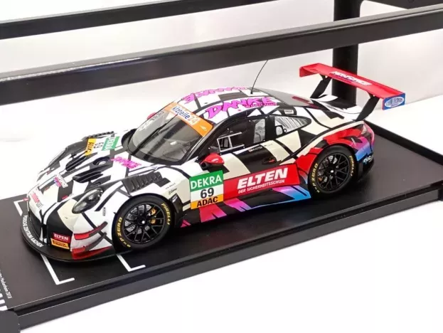 IXO Models Porsche 911 991 Gt3 N 9 Adac Gt Masters Hockenheim 2018 Danke Fans 1:18 LEGT18020