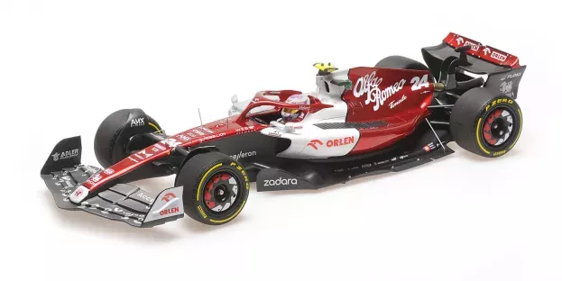 Minichamps Alfa Romeo F1 C42 Team Orlen Racing N 24 Bahrain Gp 2022 Guanyu Zhou 1:18 117220124