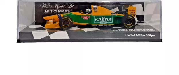 Minichamps Benetton F1 B193b N 6 3rd British Gp 1993 Riccardo Patrese 1:43 417930006