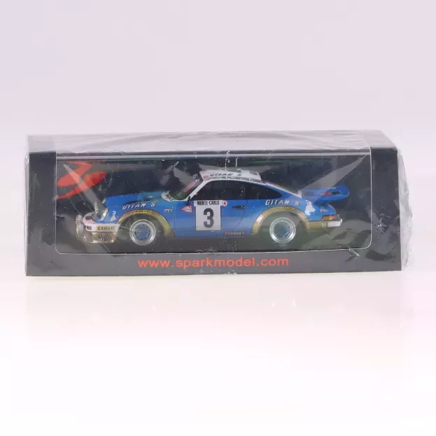 Spark Porsche 911 Sc 3.0l Gitanes night Version N 3 Winner Rally Montecarlo 1978 Jean Pierre Nicolas Vincente Laverne 1:43 S6639