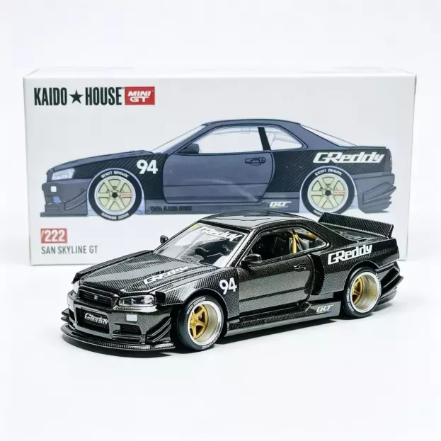 Mini GT Nissan Skyline Gt-r r34 N 94 Kaido Works Greddy V2 Coupe 1997 1:64 KHMG222