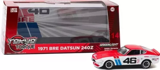 Greenlight Nissan Datsun 240z Bre N 46 Coupe 1971 J.morton 1:43 86334