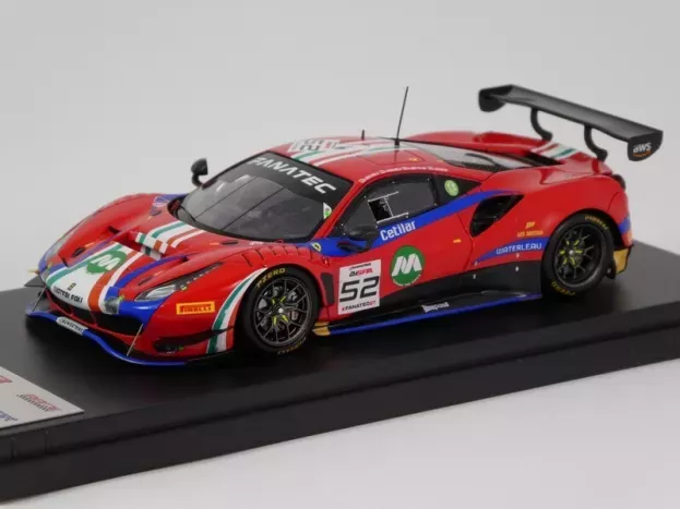 Looksmart Ferrari 488 Gt3 Evo Team Af Corse N 52 24h Spa 2023 Andrea Bertolini Louis Machiels Jef Machiels Lilou Wadoux 1:43 LSRC177