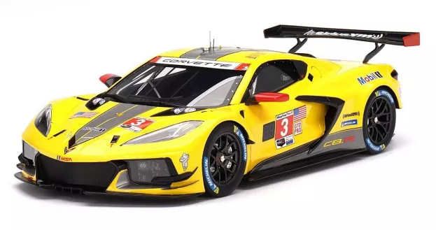 Truescale Chevrolet C8.r 5.5l V8 Team Corvette Racing N 3 Winner Gtd Pro Imsa 12h Sebring 2022 A.garcia J.taylor N.catsburg 1:18 TS0408