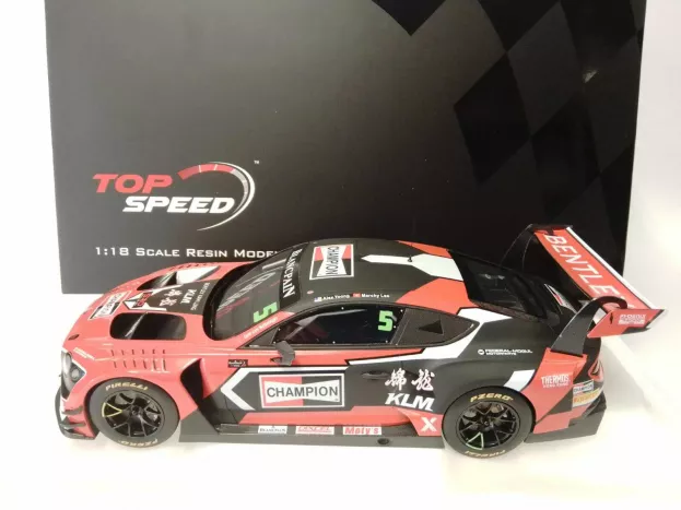 Truescale Bentley Continental Gt3 N 5 Champion Blancpain Gt Asia 2018 1:18 TS0314