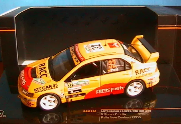 IXO Models Mitsubishi Lancer Evo Viii N 32 Rally New Zealand 2005 X.pons O.julia 1:43 RAM190