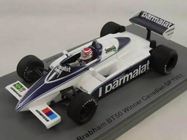 Spark Brabham F1 Bt50 Parmalat N 1 Winner Canadian Gp 1982 Nelson Piquet 1:43 S7116