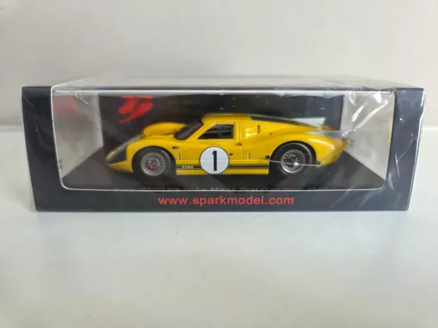 Spark Ford Gt40 7.0l V8 Team Ford Motor Company N 1 Test Car 24h Le Mans 1967 B.mclaren 1:43 S4545