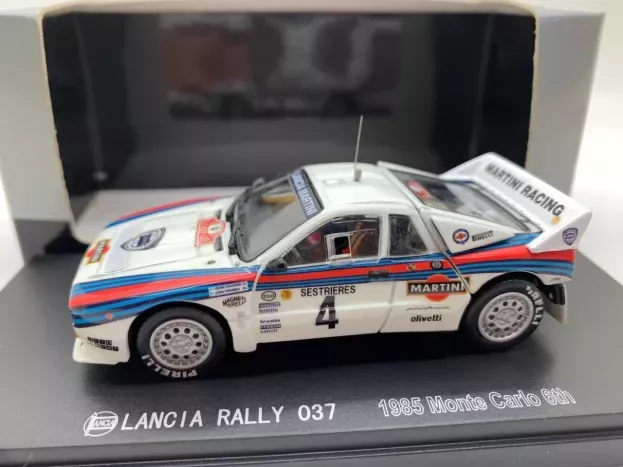 Kyosho Lancia 037 Martini N 4 6th Rally Montecarlo 1985 H.toivonen J.piironen 1:43 03181D