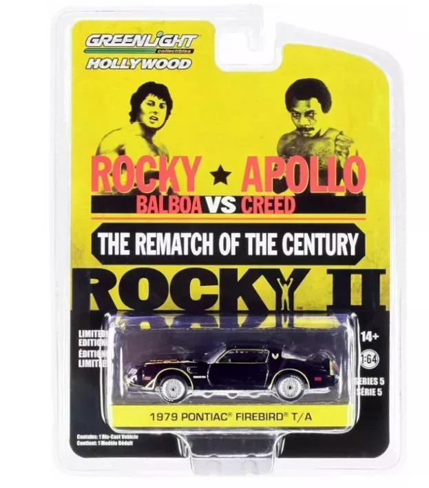 Greenlight Pontiac Firebird Trans-am 1979 Rocky Vs Apollo Rocky Ii Movie 1:64 44650C