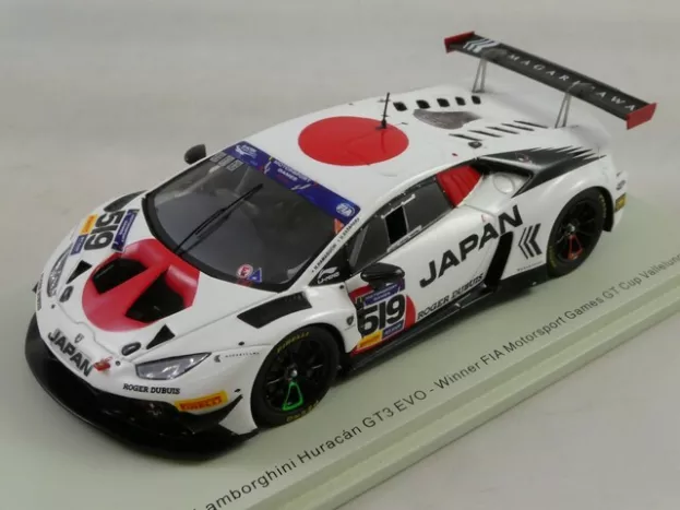 Spark Lamborghini Huracan Gt3 Evo Team Japan N 519 Winner Fia Motorsport Games Gt Cup Vallelunga 2019 H.hamaguchi U.sasahara 1:43 S9607