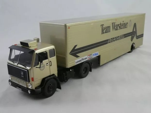 IXO Models Volvo F89 Truck Car Transporter Team F1 Warsteiner Arrows 1979 1:43 TTR023