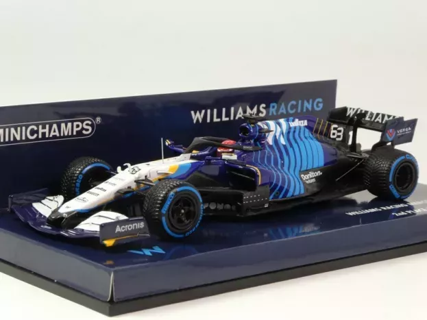 Minichamps Williams F1 Fw43b Mercedes M12 Eq Power+ Team Williams Racing N 63 2nd Belgium Gp 2021 George Russell 1:43 417211363