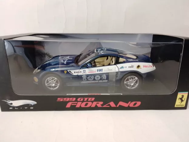 Hot Wheels Ferrari 599 Gtb Fiorano Panamericana 20.000 Km 2006 1:18 L7125