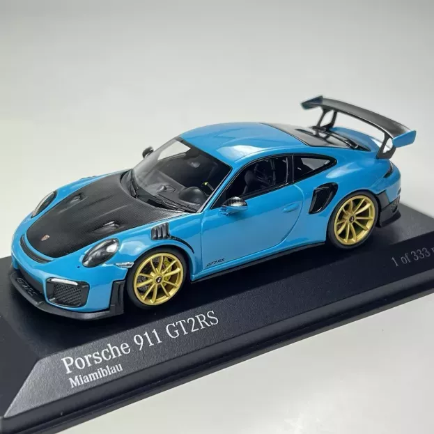 Minichamps Porsche 911 991-2 Gt2 Rs Coupe 2018 Golden Rims 1:43 413067274