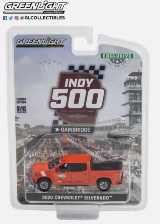 Greenlight Chevrolet Silverado Pick-up Official Pace Car Truck Indianapolis 500 Mile Race 2020 1:64 30259