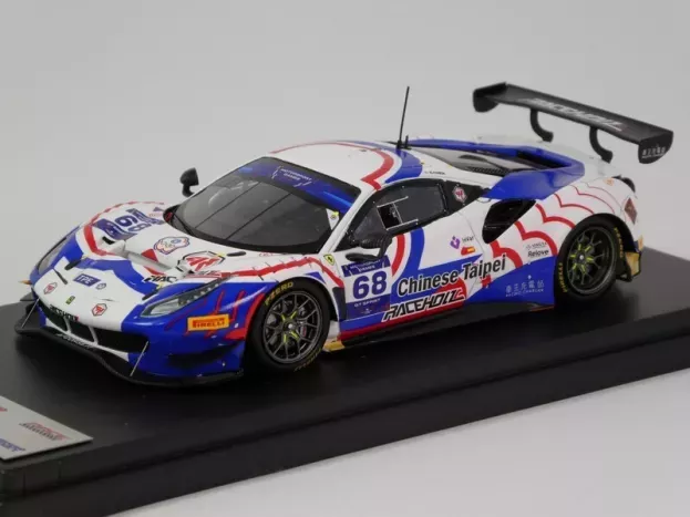Looksmart Ferrari 488 Gt3 Evo 3.9l Turbo V8 Team Chinese Taipei N 68 Fia Motorsport Games Gt Sprint Cup Paul Ricar 2022 Evan Chen 1:43 LSRC155