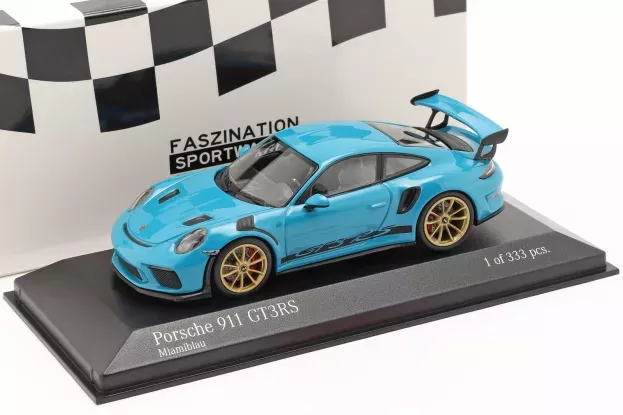 Minichamps Porsche 911 991-2 Gt3 Rs Coupe 2018 Golden Rims 1:43 413067046