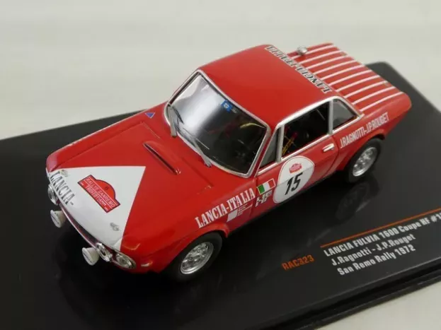 IXO Models Lancia Fulvia Hf 1600 Coupe N 15 Rally Sanremo 1972 J.ragnotti J.p.rouget 1:43 RAC323