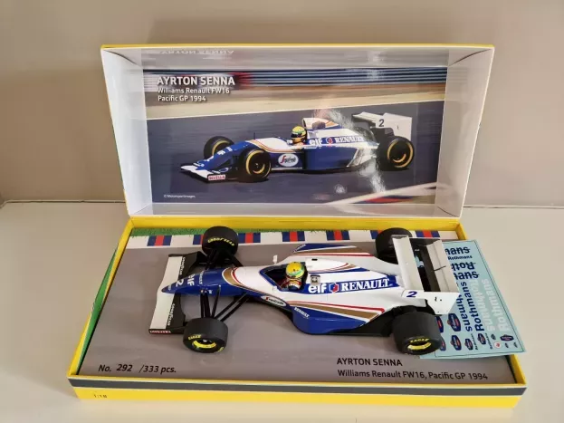 Minichamps Williams F1 Renault Elf Fw16 N 2 Pole Position Pacific Gp 1994 Ayrton Senna 1:18 543941802