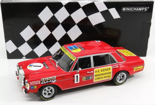 Minichamps Mercedes 300 Sel 6.8 Team Amg N 1 24h Nurburgring 1972 H.heyer T.betzler 1:18 155723401