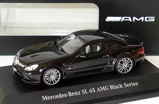 Minichamps Mercedes Sl65 Amg r230 V12 Biturbo Black Series 2009 1:43 B66963951