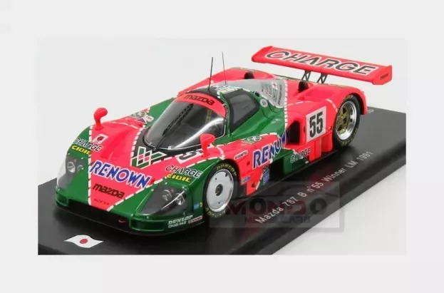 Spark Mazda 787b 2.6l Team Mazdaspeed Co. Ltd. N 55 Winner 24h Le Mans 1991 Bertrand Gachot Johnny Herbert Volker Weidler 1:43 43LM91