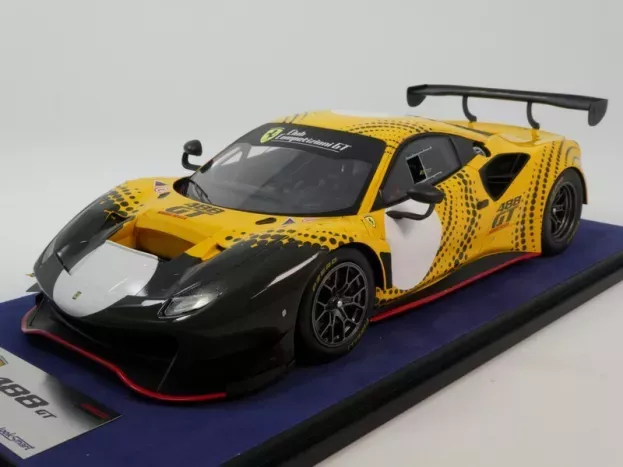 Looksmart Ferrari 488 Gt Modificata Club Competizioni Gt 2020 Con Vetrina With Showcase 1:18 LS18RC014