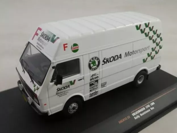 IXO Models Volkswagen Lt45 Lwb Van Team Rally Skoda Motorsport Assistance 1985 1:43 RAC412.22